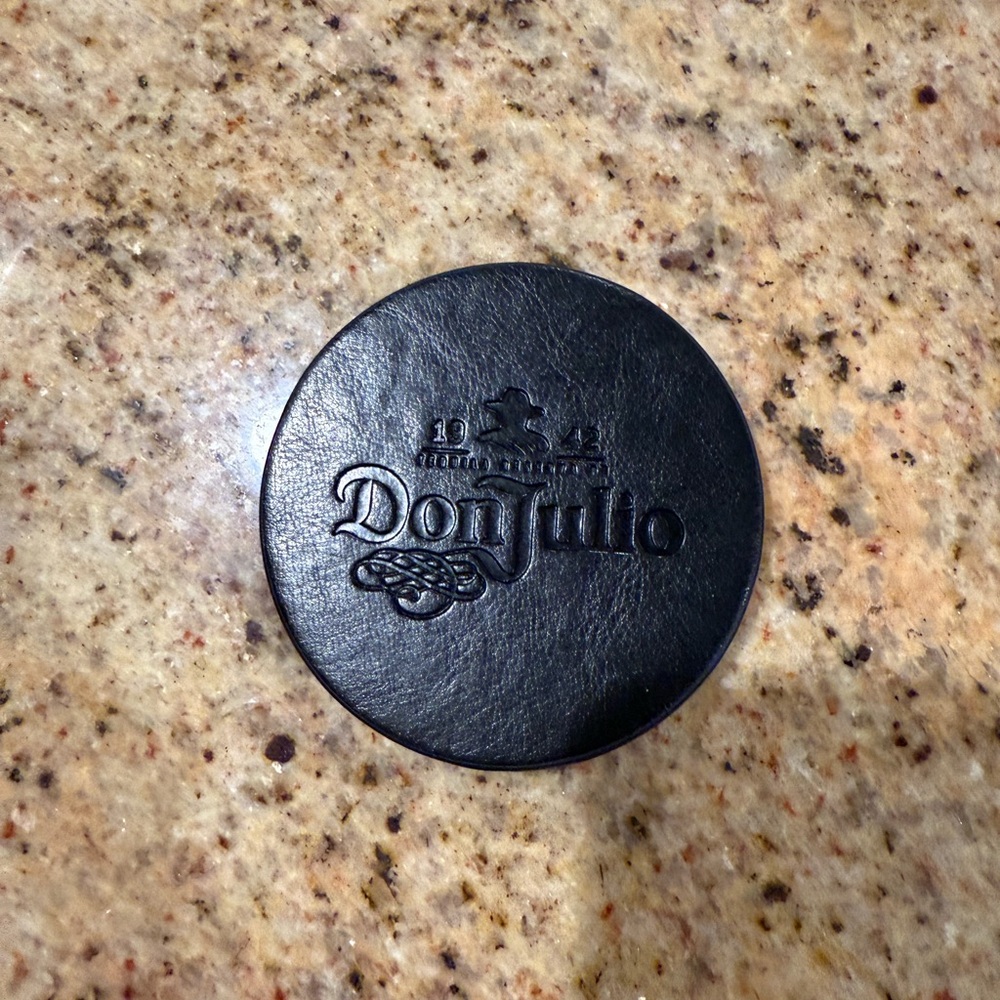 Don Julio Black Leather Coaster